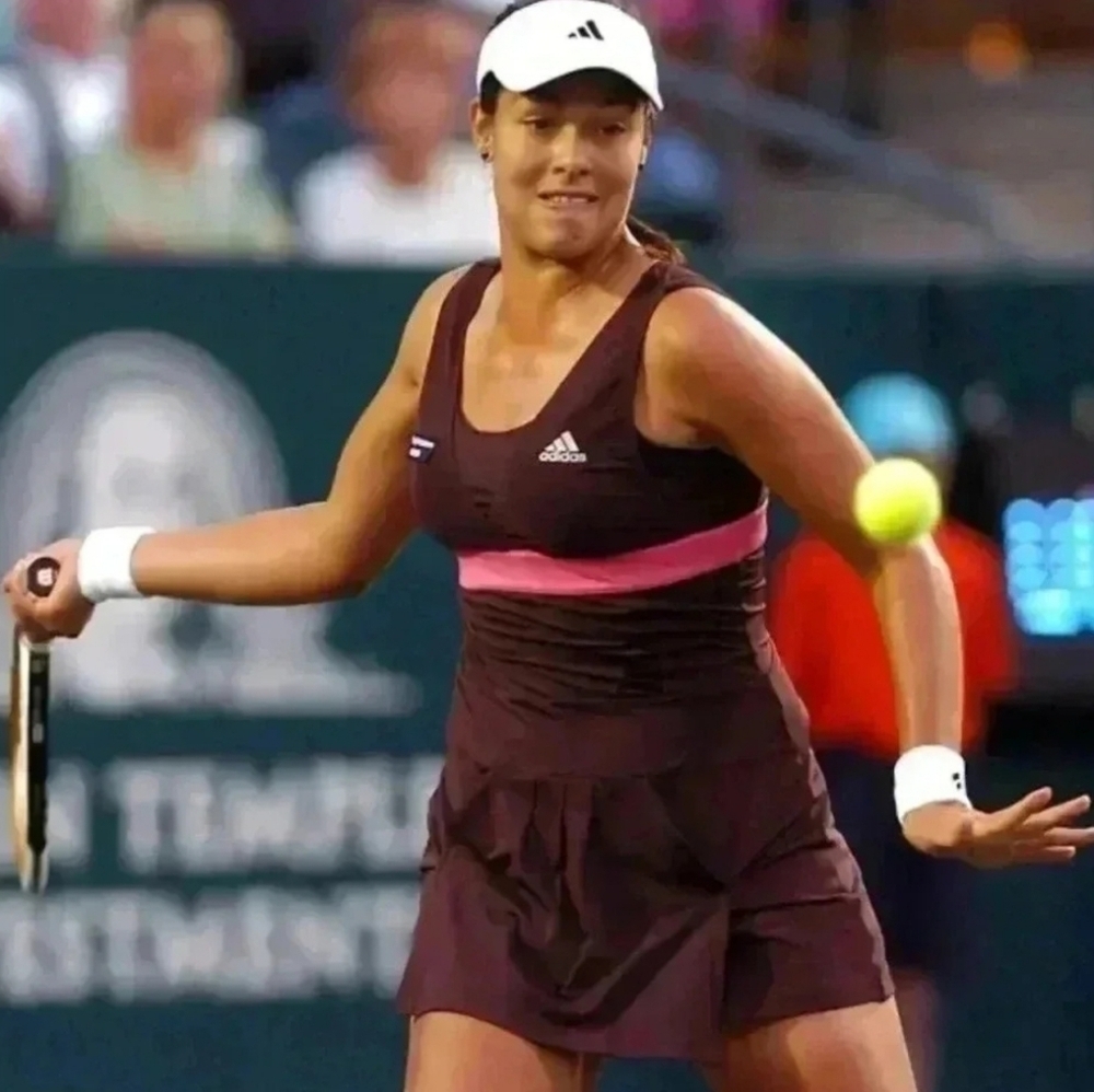 Adidas 2006 Y2K Babydoll Brown and Pink Athletic Tennis Pickle Ball Dress Size L